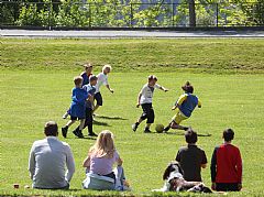 Fra idrettsdagen med alliansekorpsene. Vi vant en kamp, to uavgjorte, og et tap.